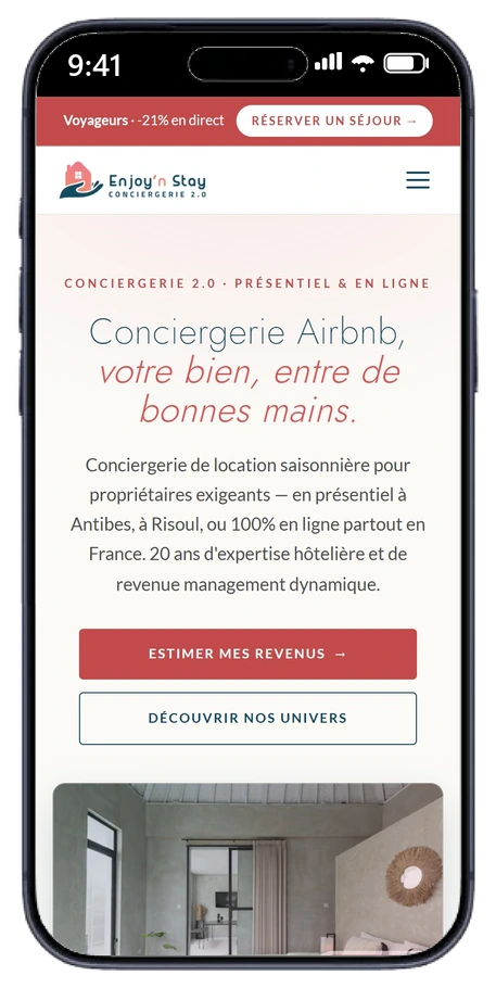 Enjoy'n Stay — version mobile