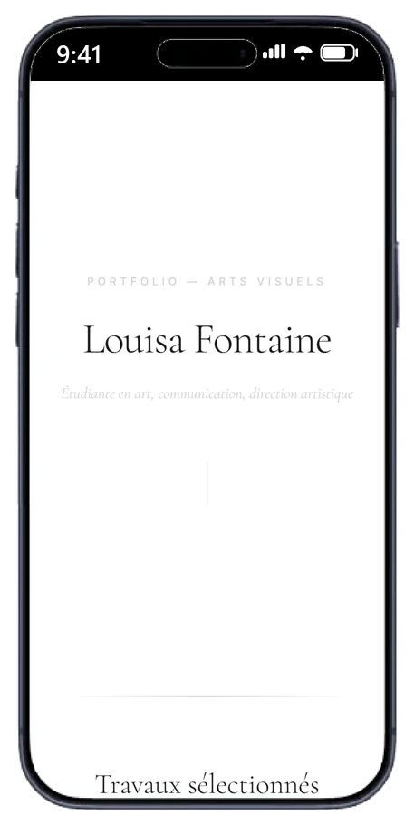 Louisa Fontaine — version mobile