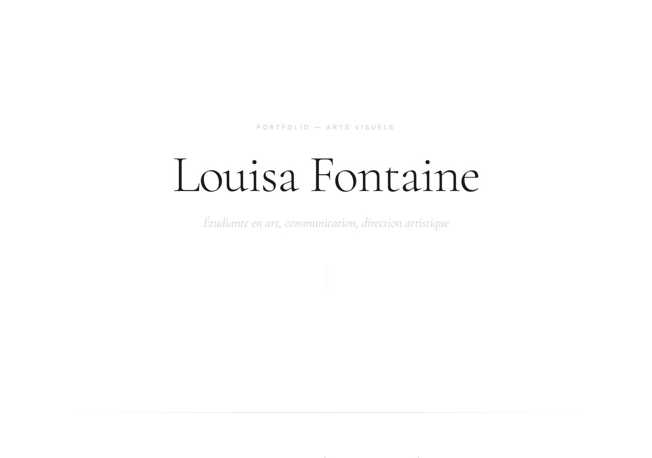 Louisa Fontaine — version desktop