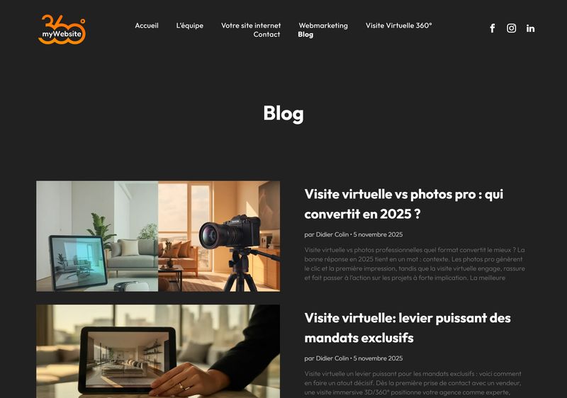 Blog myWebsite360