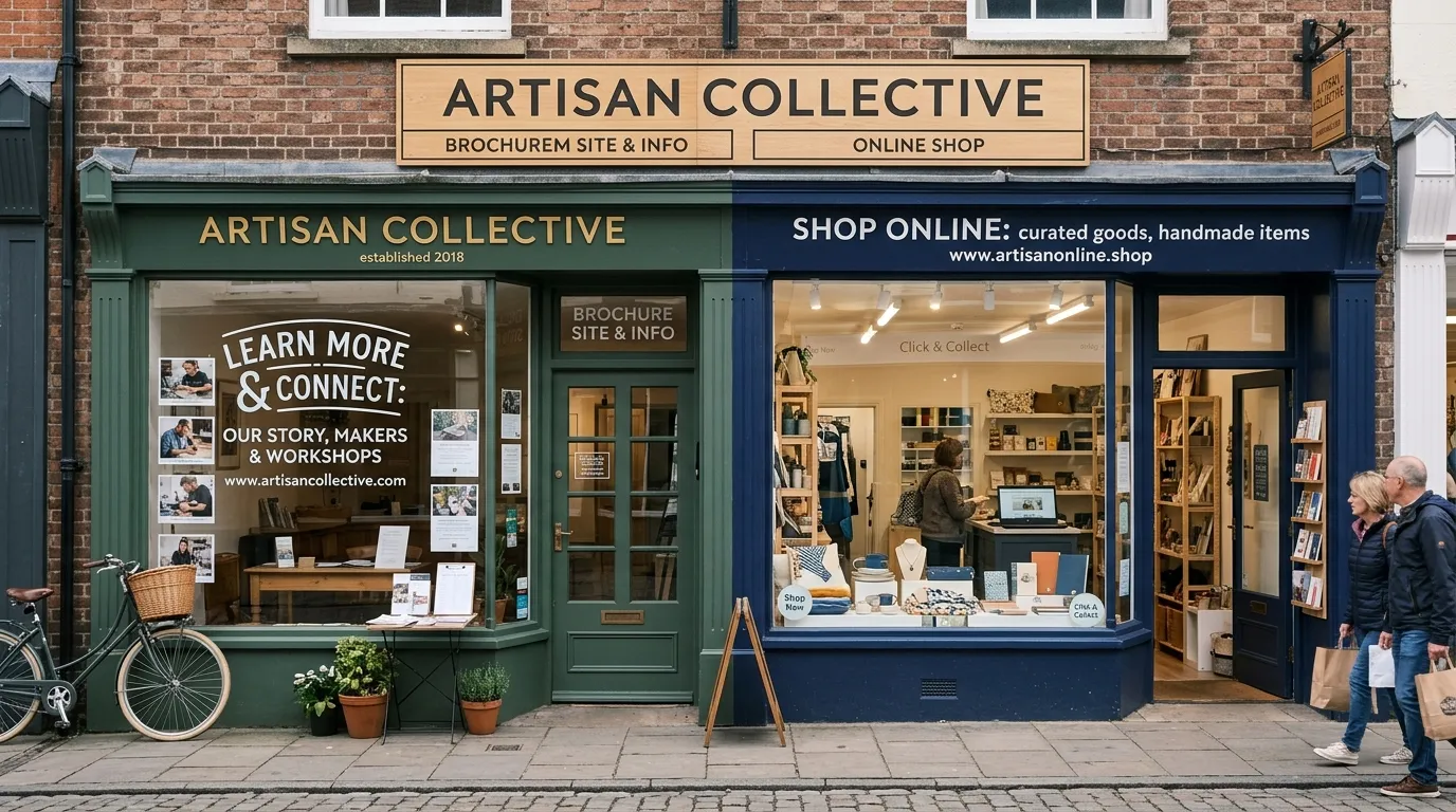 Illustration pour l'article : Site vitrine ou site e-commerce : lequel choisir selon votre activité ?
