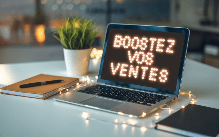 Clavier d'ordinateur avec touches lumineuses et écran affichant
